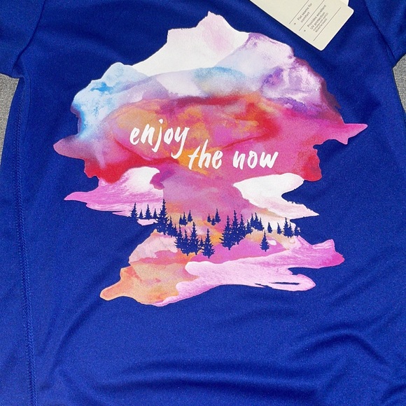 All In Motion Girl’s Short Sleeve Graphic Top - Picture 2 of 2